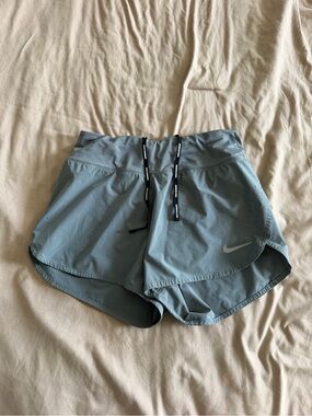 Nike Women's Dark Gray Running Shorts with Drawstring